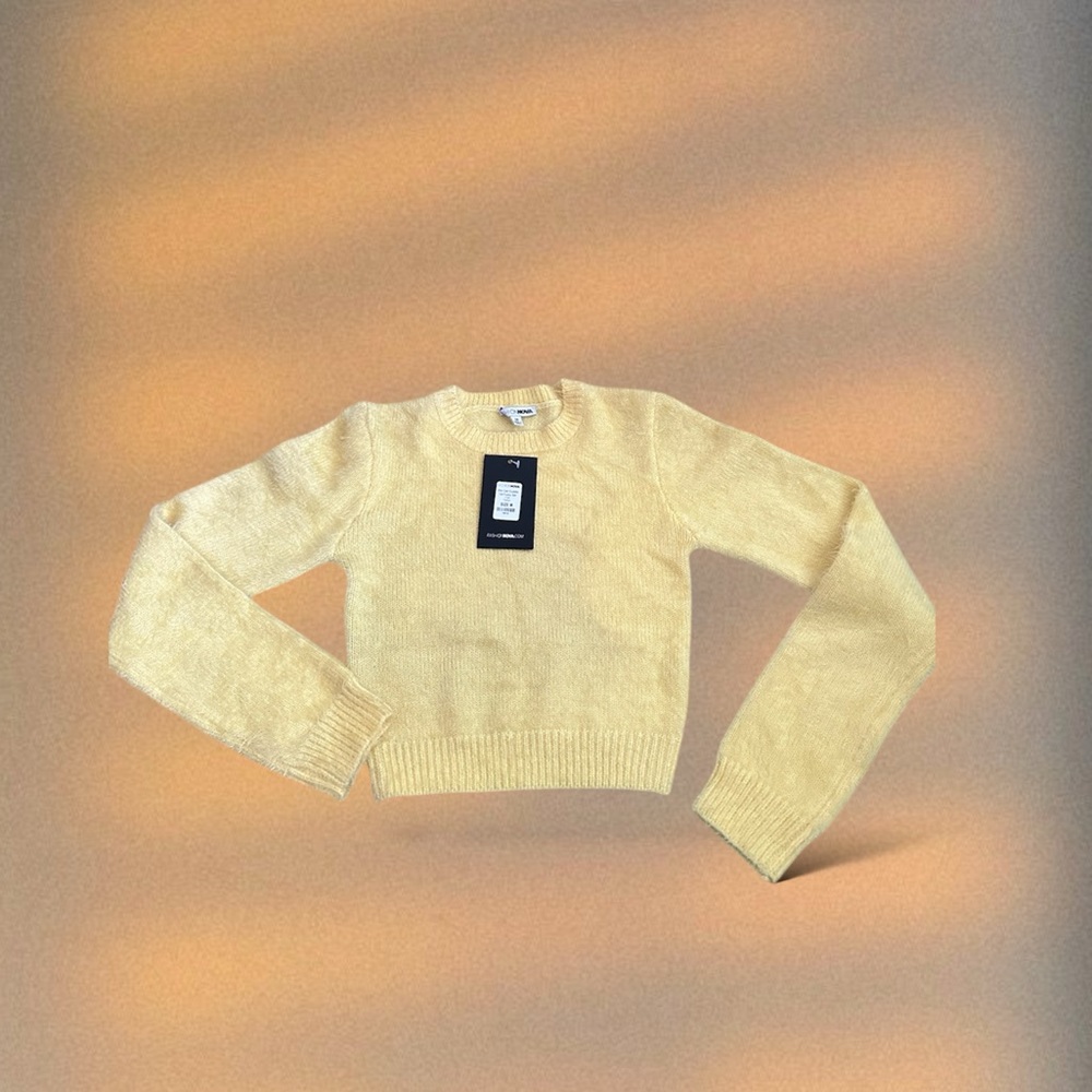 Yellow Crop Sweater